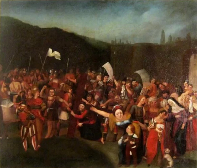  80-Faustino Bocchi-Salita di Cristo al monte Calvario - Museo Etnografico Tiranese, Tirano, Sondrio 